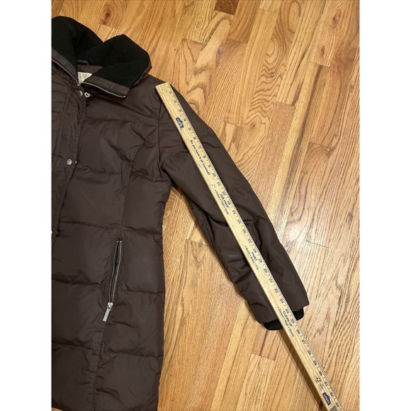 Michael Kors Brown Down Filled Full Zip Warm coat Size Large - Picture 10 of 10